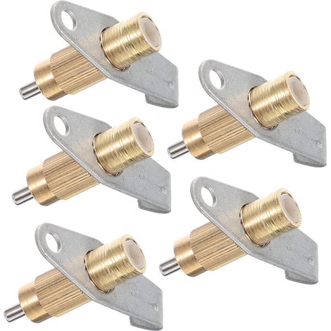 Buses D'abreuvement pour Lapins en Cuivre 5 Pièces Argenté Embouts de Boisson, pour Élevage de Lapins et Bétail, des Fuites, Installation Simple (1/5)