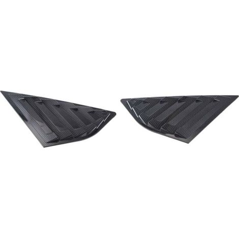 Stores de lunette arrière de voiture en fibre de carbone, persiennes latérales, couvercle de ventilation (1/4)