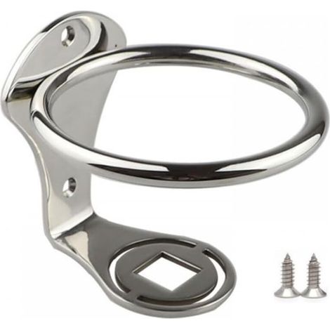 Porte-gobelet mural en acier inoxydable pour voiture, camping-car, bateau, yacht, camion (1/4)