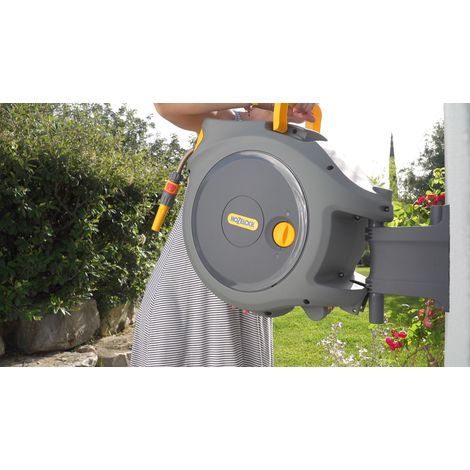 Dévidoir automatique à fixation murale - Auto Reel 20m - HOZELOCK -  Garantie 2 ans + 3 ans d’extension de garantie