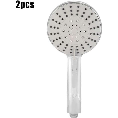 Lot de 2 pommeaux de douche à main haute pression avec jet puissant (1/5)