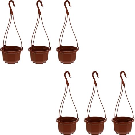 Jardinières suspendues Beavorty, espace bien organisé, en plastique, lot de 6, faciles à suspendre (1/5)
