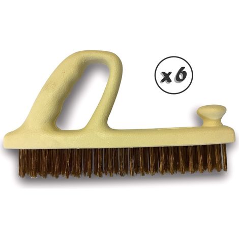 Brosse métallique Forme Rabot - Lot de 6 - Acier dur