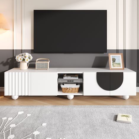 Meuble TV moderne, meuble TV, panneau TV, meuble TV inférieur. Conception unique. 180 x 40 x 41,5 cm (L x l x H)