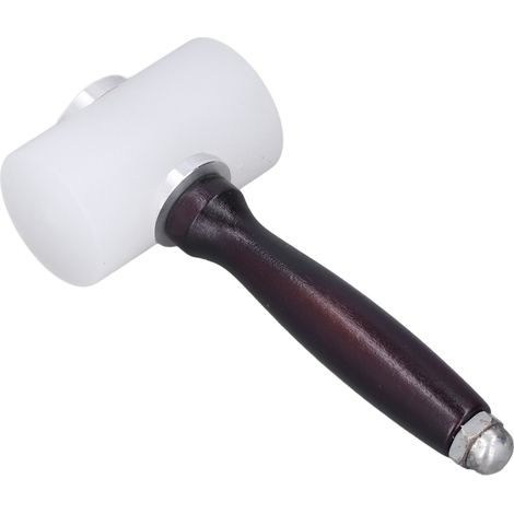 Marteau à sculpter le cuir en nylon, maillet à manche en bois, accessoires de bricolage pour le travail du cuir imprimé