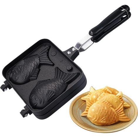Moule à gaufres en forme de poisson Taiyaki Machine à gaufres de (1/5)