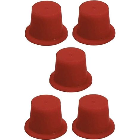 5x Tappi antipolvere idraulici rossi 16,7 mm - 19,2 mm, tappo protettivo a crimpare per tubo (1/2)