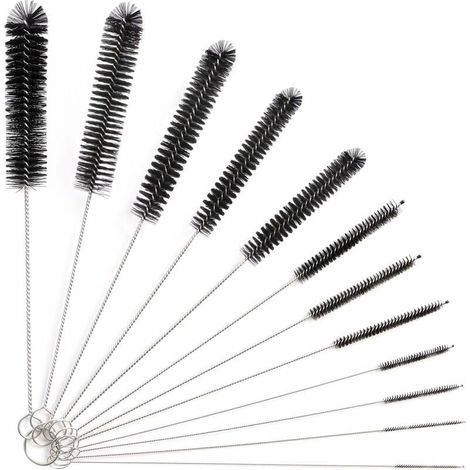 royaluxe - 12Pcs Tube Brosse de Nettoyage,Goupillon Nettoyage,Brosse de Nettoyage Tube pour Bouteille en Verre Bébé Biberon Bouilloire Clavier, Tuyau Brosses de Nettoyage,Brosse de Nettoyage Bouteille (1/5)