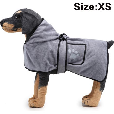 Serviette de séchage pour animaux, couverture pour chien, peignoir en microfibre pour chien, chiot et chat, serviette absorbante à séchage rapide, serviette de bain ultra douce, lavable en machine, ta