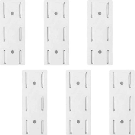 Support Auto-Adhésif Pour Multiprise - Sans Perçage - Pour Prise Électrique Routeur Adaptateur - 6 Pièces (1/5)