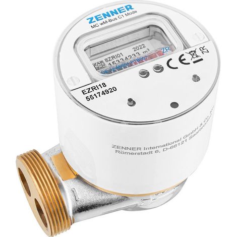 Compteur de rechange pour soupapes et baignoires V2 30°C Q3 2,5 R40HV 325 RK , wireless M-Bus
