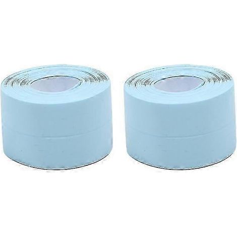 Bande d'étanchéité imperméable et anti-moisissure de 3,2 m pour salle de bain, cuisine et douche ruban adhésif pour lavabo et baignoire enduit imperméable. (1/5)
