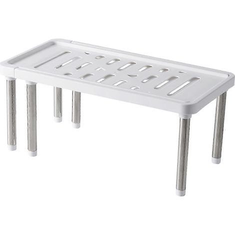 Ablage unter der Küchenspüle, verstellbares Schrankregal, Schrankorganisator-White (1/5)