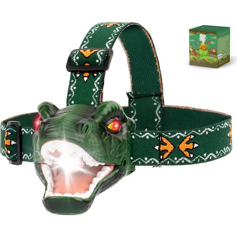 Dinosaurier-Stirnlampe für Kinder – 3 Modi und Brüllgeräusche – Ideales Geschenk (1/5)