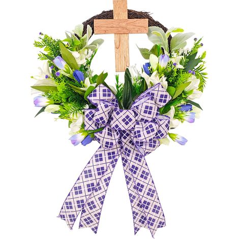Guirlande De Porte - Guirlande De Pâques - 45 Cm - Pour Décoration Intérieure Et Extérieure - 1 Pièce (1/5)