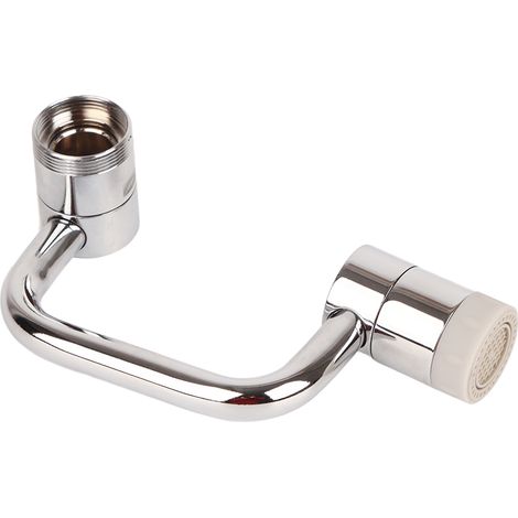Robinet anti-éclaboussures avec pommeau de douche rotatif à 1080°, rallonge et aérateur pour robinet d'évier (1/3)
