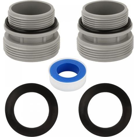 Adaptateur Tuyau Piscine 2 Pièces 4560 Raccord de Pompe à Piscine Connecteur de Tuyau de Piscines 40 mm à 1 1/2 Pouces Compatible Pompes à Filtration Intex et Coleman (1/5)