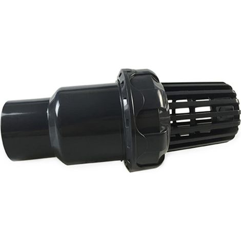 Soupape à pied de pompe à eau en plastique noir, valve anti-retour plate en PVC basse pression, convient pour machine à liquide, pommeau de douche (diamètre 20 mm) (1/5)
