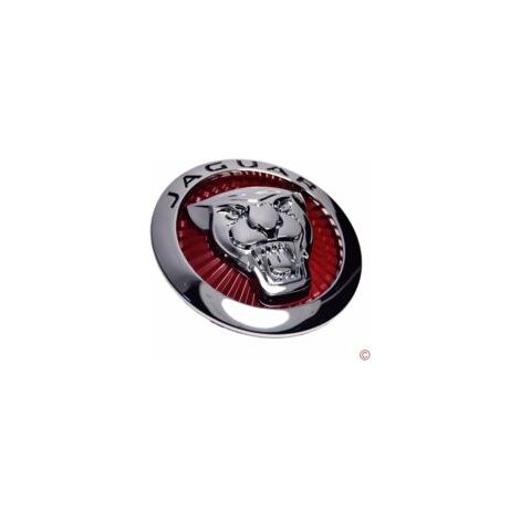 Für Jaguar XF Supercharged Growler, 72 mm rundes rotes Emblem, Frontgrill, Heckaufkleber
