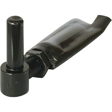 Afbat – Gond de fixation à sceller réglable noir – Acier – Réglage de 15 à 40 mm – Diamètre d'axe 14 mm – Longueur 110 mm