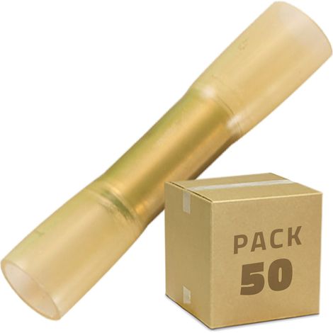 Pack 50 Unità Terminali di Collegamento Termorestringenti BHT 5 Giallo
