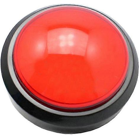 Bouton-poussoir rond de 100 mm avec LED et micro-interrupteur pour borne d'arcade DIY (1/5)