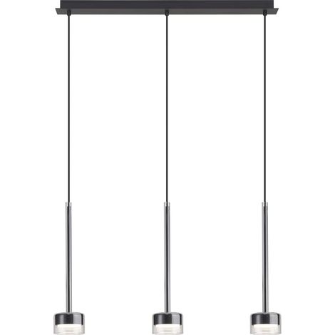 Suspension, 3 Suspensions design Tonic Transparent en Verre, MANTRA