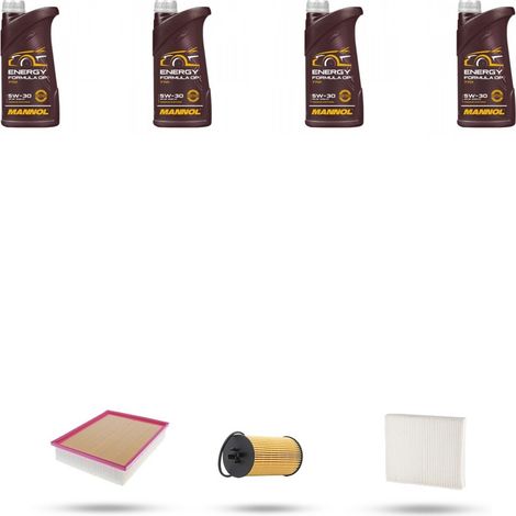 Kit tagliando 3 FILTRI e 4L OLIO compatibile con Chevrolet Aveo II 1.2 63kw dal 2011 (1/4)
