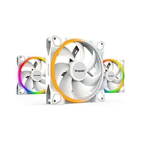 be quiet LIGHT WINGS white 140mm PWM 3x Gehäuselüfter ARGB Beleuchtung