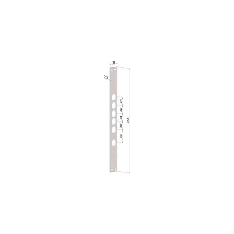 CONTROPIASTRA P/SERRATURE PORTE BLINDATE IN ACCIAIO INOX INT.28 CP2530  (CP2530XAI28)    SECUREMME