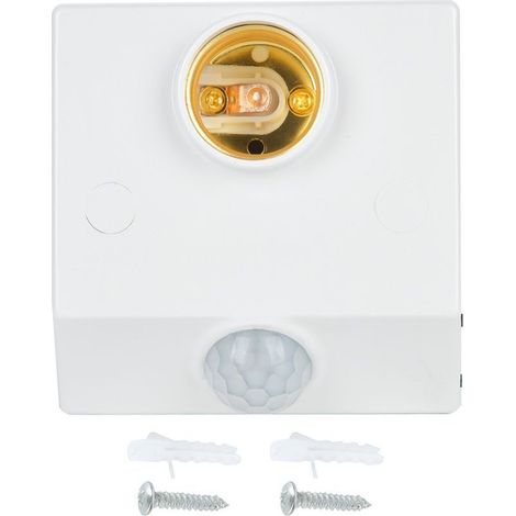 Douille E27 réglable à détecteur de mouvement infrarouge pour ampoules LED (1/5)
