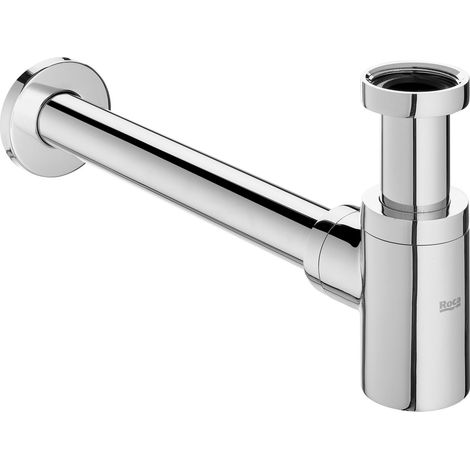 ROCA A506406400 AQUA Mini Sifón Mural Cilíndrico de 1 1/4" Lavabo Tubo de 300 Mm - ref: A506406400 (1/3)