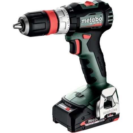 Trapano avvitatore a percussione a batteria Metabo SB 18 L BL Q (613158500) metaBOX 145 18 V, 2x2 Ah Li-Power + SC 30