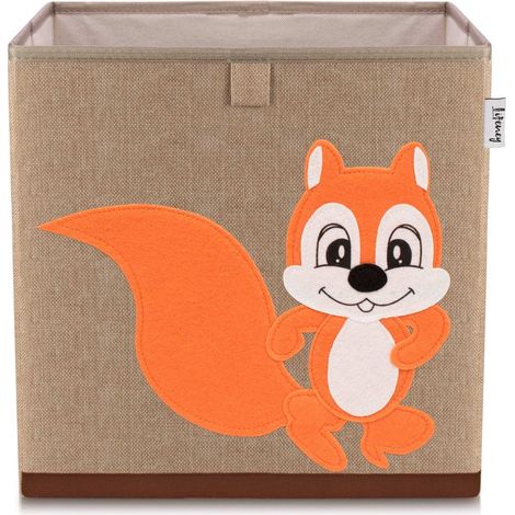 Boîte de rangement en tissu pour enfant "écureuil", compatible Ikea Kallax Lifeney (1/5)