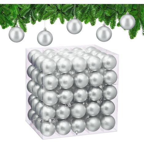 Juego de bolas navideñas mate (100 piezas)