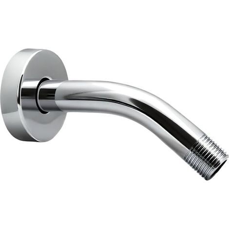 BUNTHAUS Pommeau de douche extensible de 15 cm, compatible avec les pommeaux de douche fixes de salle de bain, en acier inoxydable massif chromé.