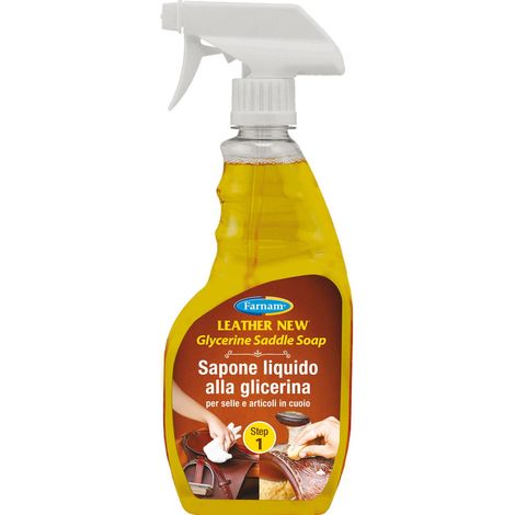 Farnam Sapone spray autopulente alla glicerina per la cura del cuoio LEATHER NEW GLYCERINE SADDLE SOAP 473 ml