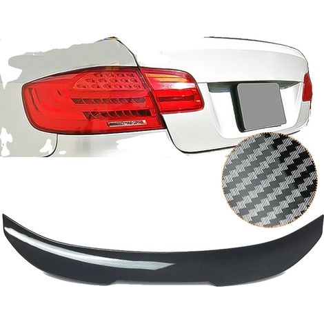 Spoiler trasero para maletero, compatible con el BMW Serie 3 E92 de lujo, fácil instalación, estilo fibra de carbono. (1/2)