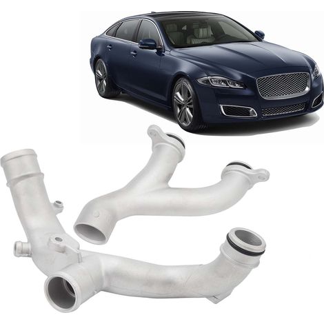 Die Wasserleitungen aus Aluminiumlegierung LR092992 LR090630 für den Kühler sind für die Modelle Land Rover LR4, Discovery LR4, Jaguar XF XJ 3.0L und 5.0L geeignet. (1/5)