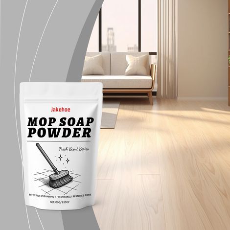 Poudre nettoyante pour sols - 100 g - Nettoie et protège les sols en bois et en carrelage, offrant une finition brillante. (1/5)