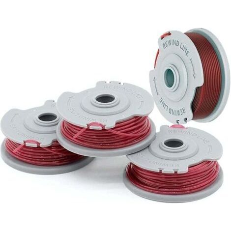 Lot de 4 bobines de fil de rechange 5306-20 pour coupe-bordures Gardena 9844, 9845, 9824 – Ø 1,6 mm Longueur 10 m (1/4)