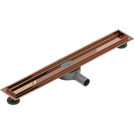 Mexen Flat 360° Drehbarer Körper für Linienentwässerung 70 cm, Roségold - 1640070 (1/4)