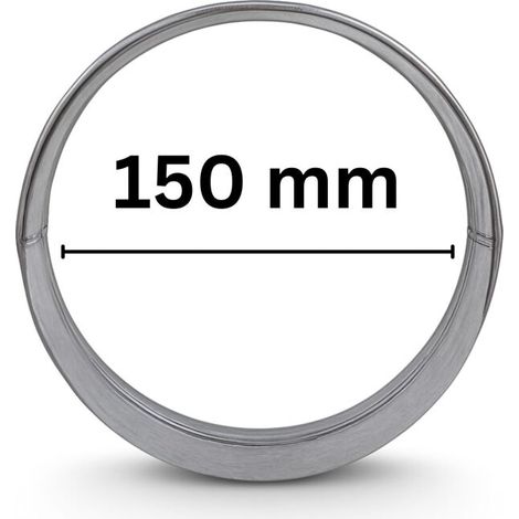 Verbindungsflansch 150 mm Metall Lüftungssystem Rohrverbinder Anschlussflansch