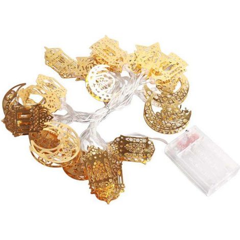 Guirlande lumineuse pour Ramadan Eid Guirlande lumineuse LED à piles pour Ramadan Eid, lampe étoile deco Souris blanche (1/5)