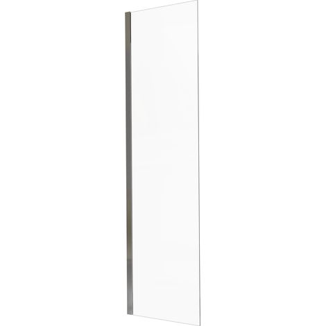 KINEDO - Paroi Douche Solo 6+ - Verre de Sécurité 6 mm + Profilé Aluminium - Traitée Anti-Calcaire, Volet Pivotant en Option - Fabriquée en France - L.50 cm x H.200 cm - Transparente + Profil Chromé (1/5)