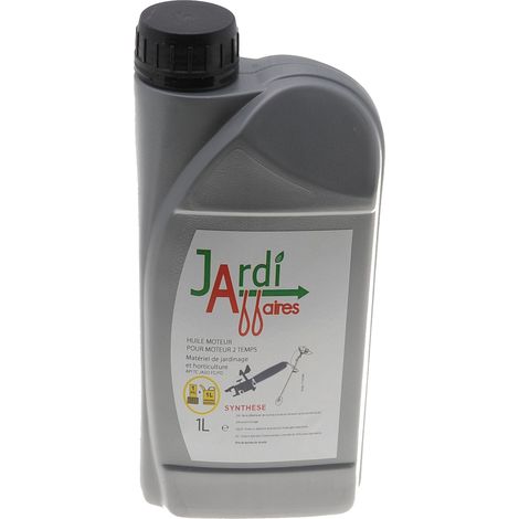 Huile 2 temps semi-synthèse professionnelle Jardiaffaires 1 litre