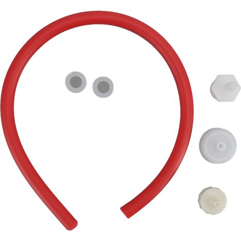 Lance à lavement en silicone rouge 50cm, canule anale anti-retour pour douche intime, tube de nettoyage pour bouteille ou robinet
