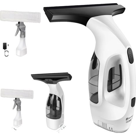 Aspirateur de fenêtre sans fil, Puissance d'aspiration 2,0 KPa, Capacité de la batterie 3500mAh, Autonomie à pleine charge 30-45 minutes, Temps de charge 3 heures, Classe d'étanchéité IPX4 (1/5)