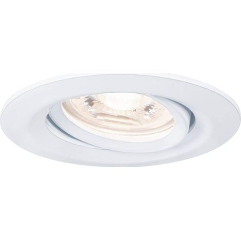 Spot encastré LED Nova mini Plus Coin EasyDim rond orientable incl. 1x4,2 watts gradable Spot encastré pour plafond Blanc dépoli Lampe encastrée aluminium Blanc chaud 2700 K (1/5)