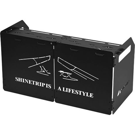 Pare-vent pliable multifonctionnel en acier au carbone pour réchaud de camping (1/3)